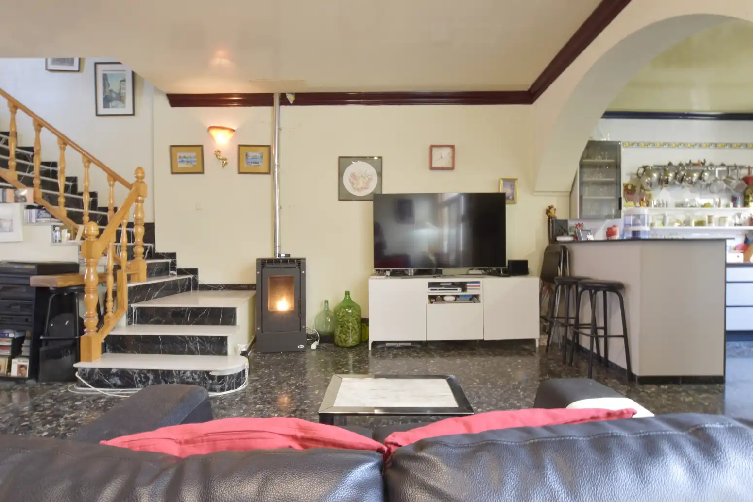 Sala de estar de Casa o chalet en venta en Rafelbuñol / Rafelbunyol con Aire acondicionado, Calefacción y Terraza