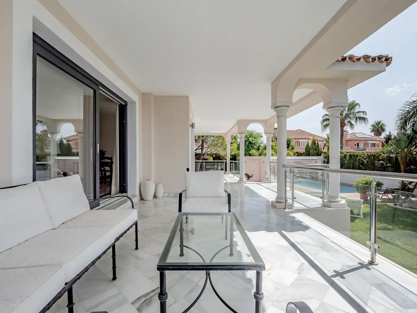Terraza de Casa o chalet en venta en Marbella con Aire acondicionado, Calefacción y Piscina
