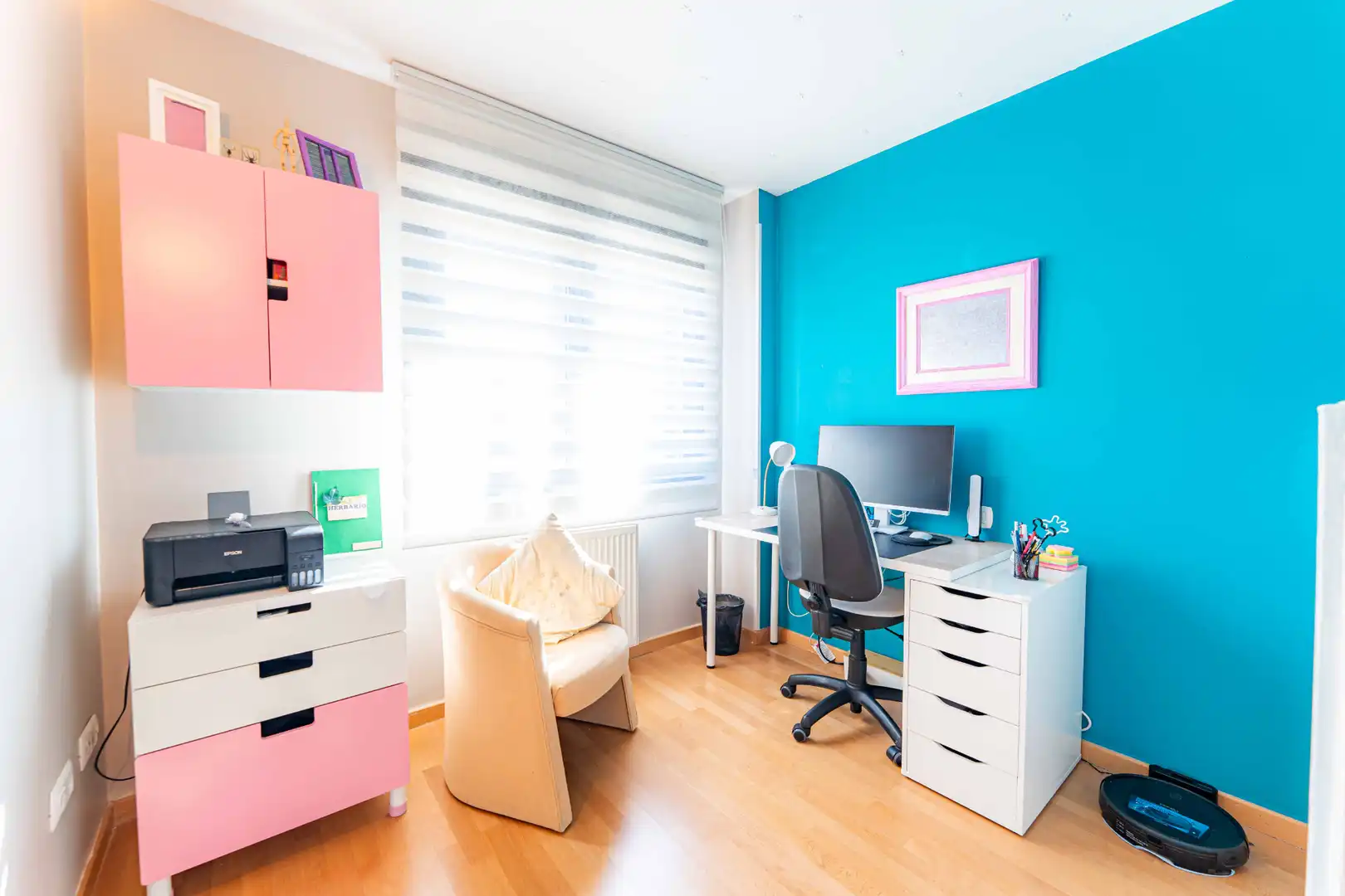 Schlafzimmer von Dachboden zum Verkauf in Arroyomolinos (Madrid) mit Heizung, Parkett und Terrasse