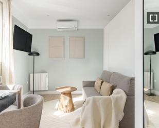 Living room of Flat to rent in  Madrid Capital  with Air Conditioner, Heating and Furnished
