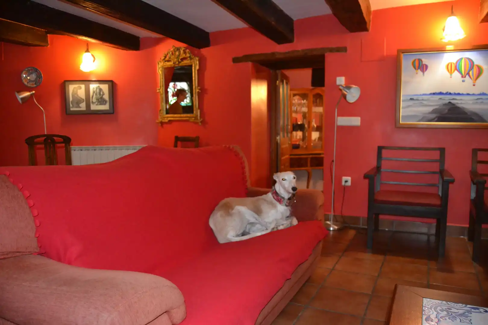 Sala de estar de Casa o chalet en venta en Borau con Calefacción, Parquet y Trastero