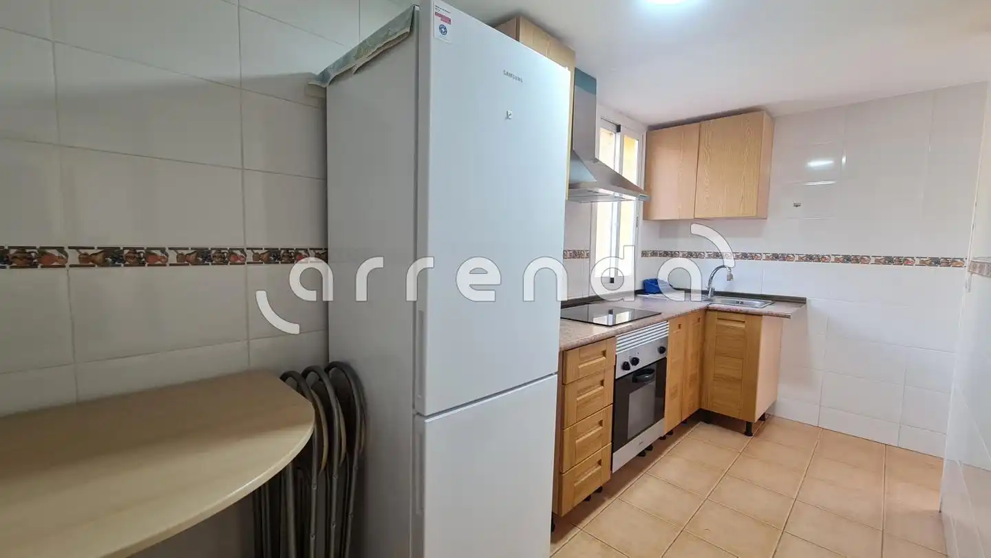 Kitchen of Flat for rent in Madrid  with Air Conditioner and Furnished