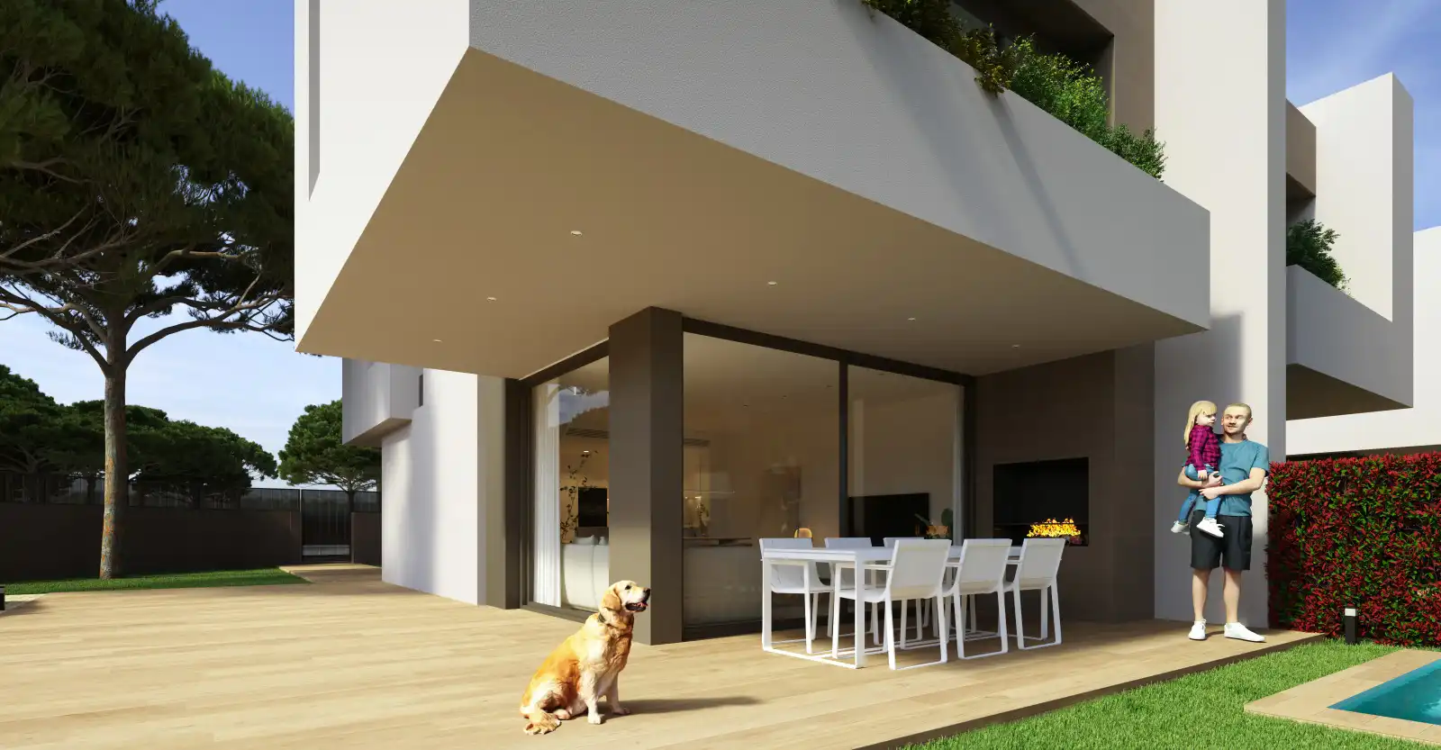 Terraza de Casa o chalet en venta en Mont-roig del Camp con Aire acondicionado, Calefacción y Jardín privado