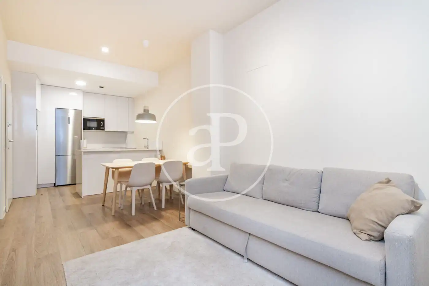 Sala de estar de Piso de alquiler en Madrid con Aire acondicionado, Calefacción y Trastero