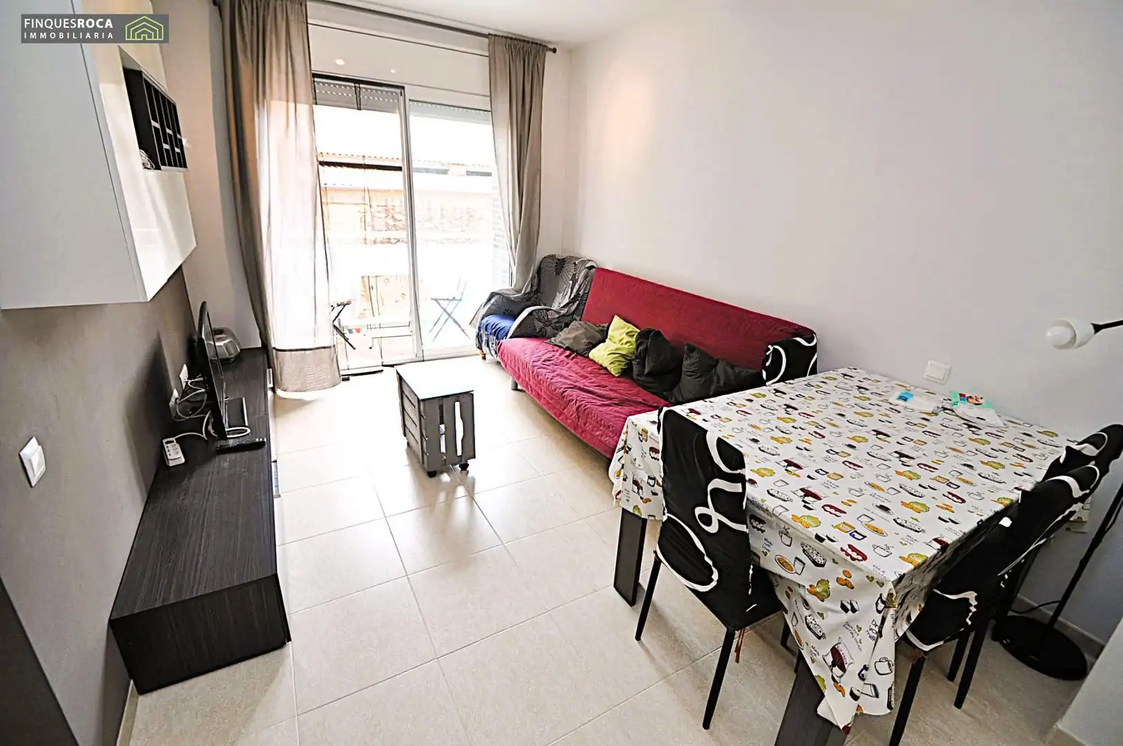 Sala de estar de Planta baja en venta en La Ràpita con Aire acondicionado, Terraza y Amueblado