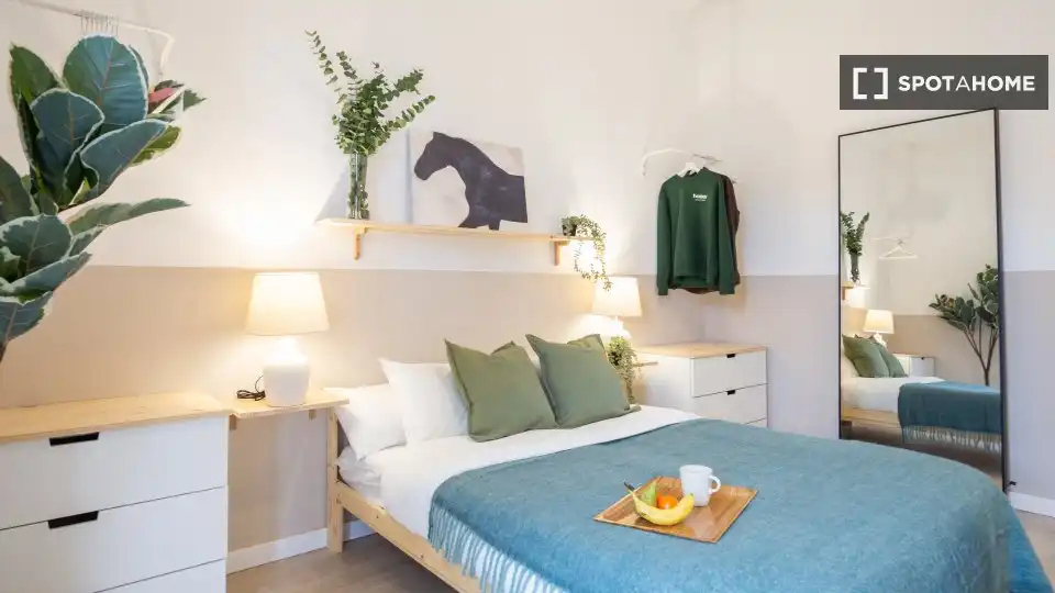 Habitación de Piso para compartir en Barcelona con Aire acondicionado, Calefacción y Amueblado