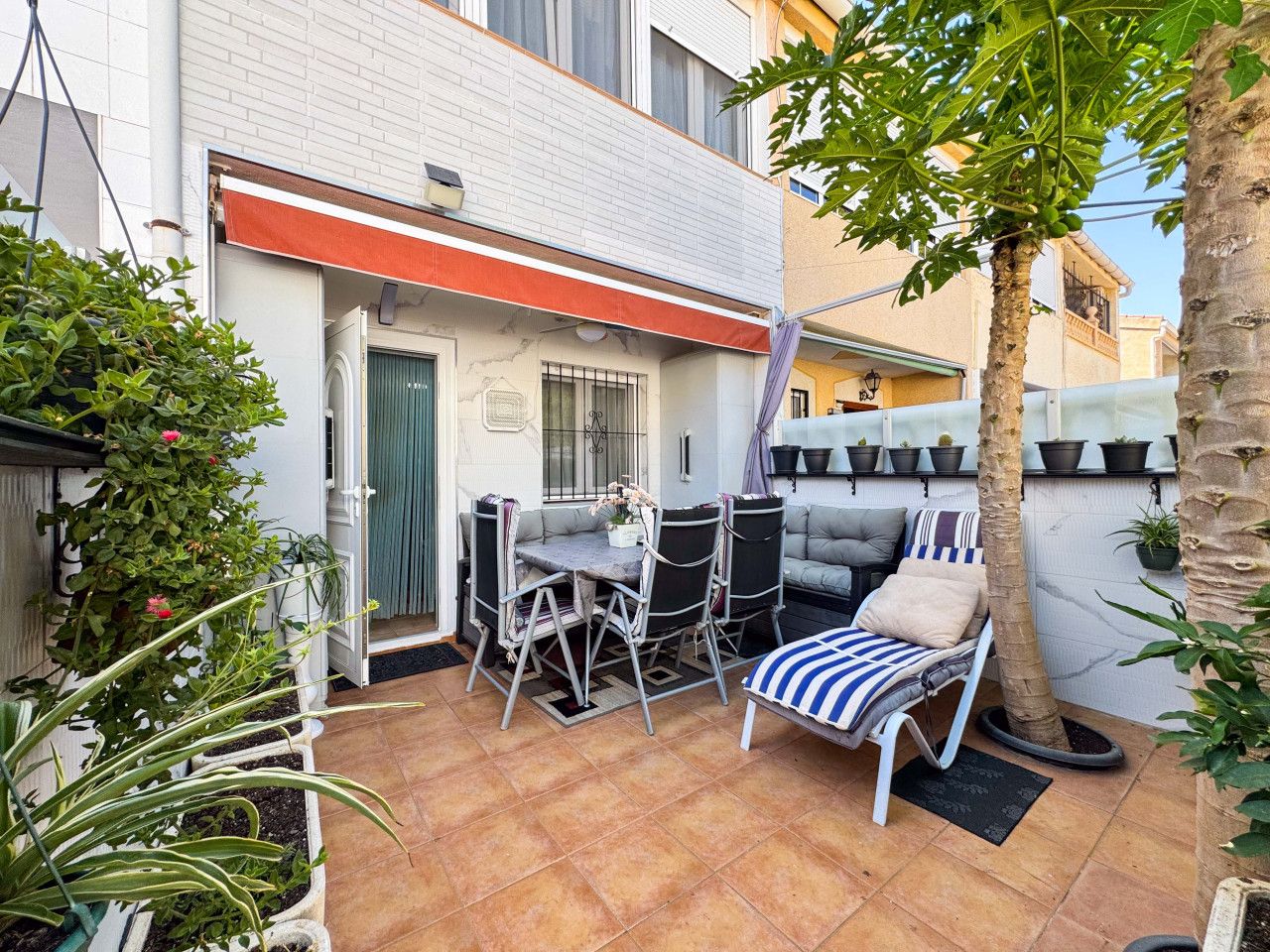Terrace of Single-family semi-detached for sale in Torrevieja  with Air Conditioner, Heating and Private garden