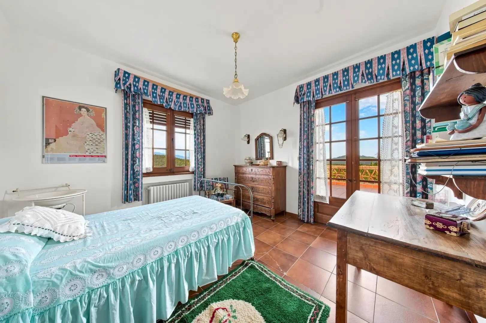 Bedroom of Houses for sale in Darnius  with Private garden, Storage room and Balcony