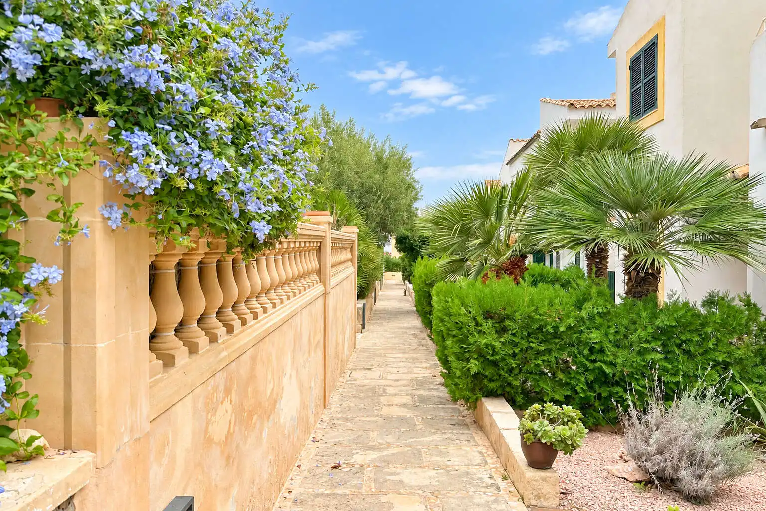 Vista exterior de Casa adosada en venta en Font de Sa Cala