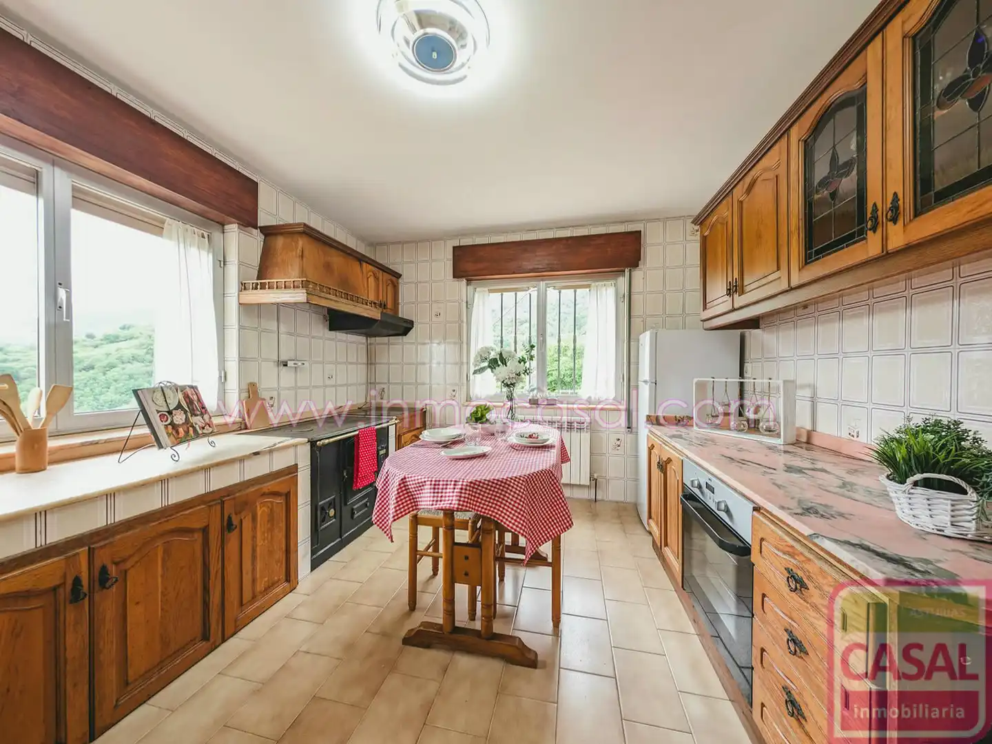 Cocina de Casa o chalet en venta en Morcín con Calefacción, Terraza y Trastero