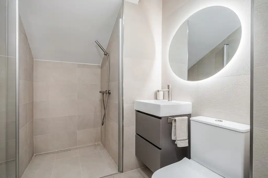 Badezimmer von Country house zum Verkauf in Consell mit Klimaanlage, Heizung und Terrasse
