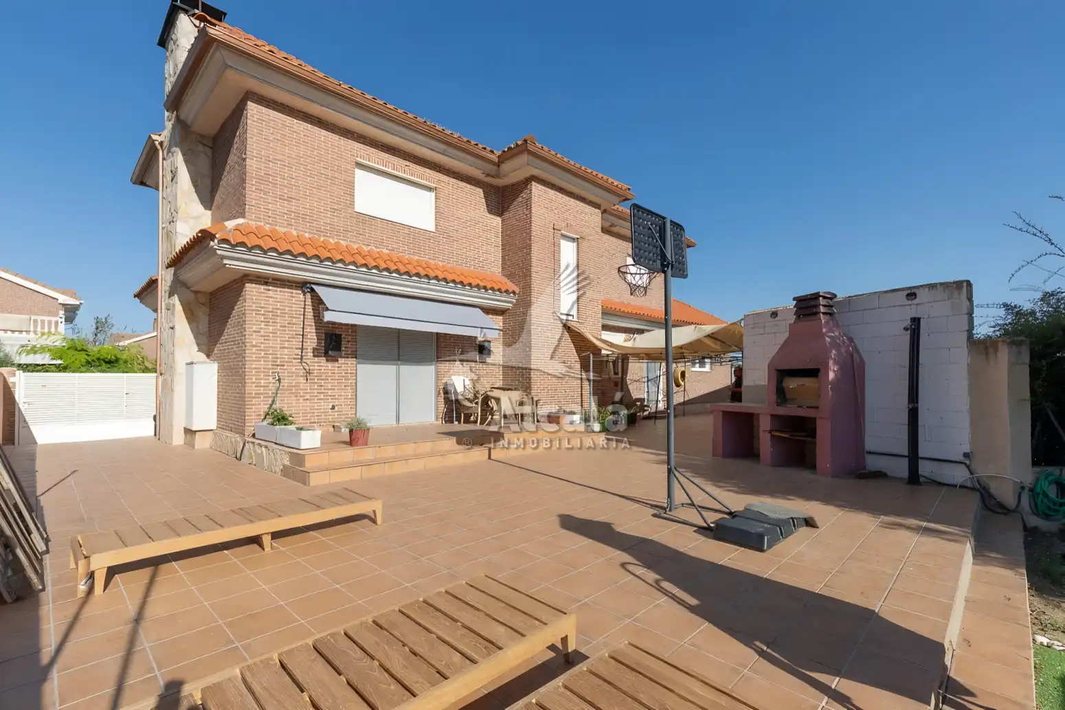 Terraza de Casa o chalet en venta en Los Santos de la Humosa con Calefacción y Trastero