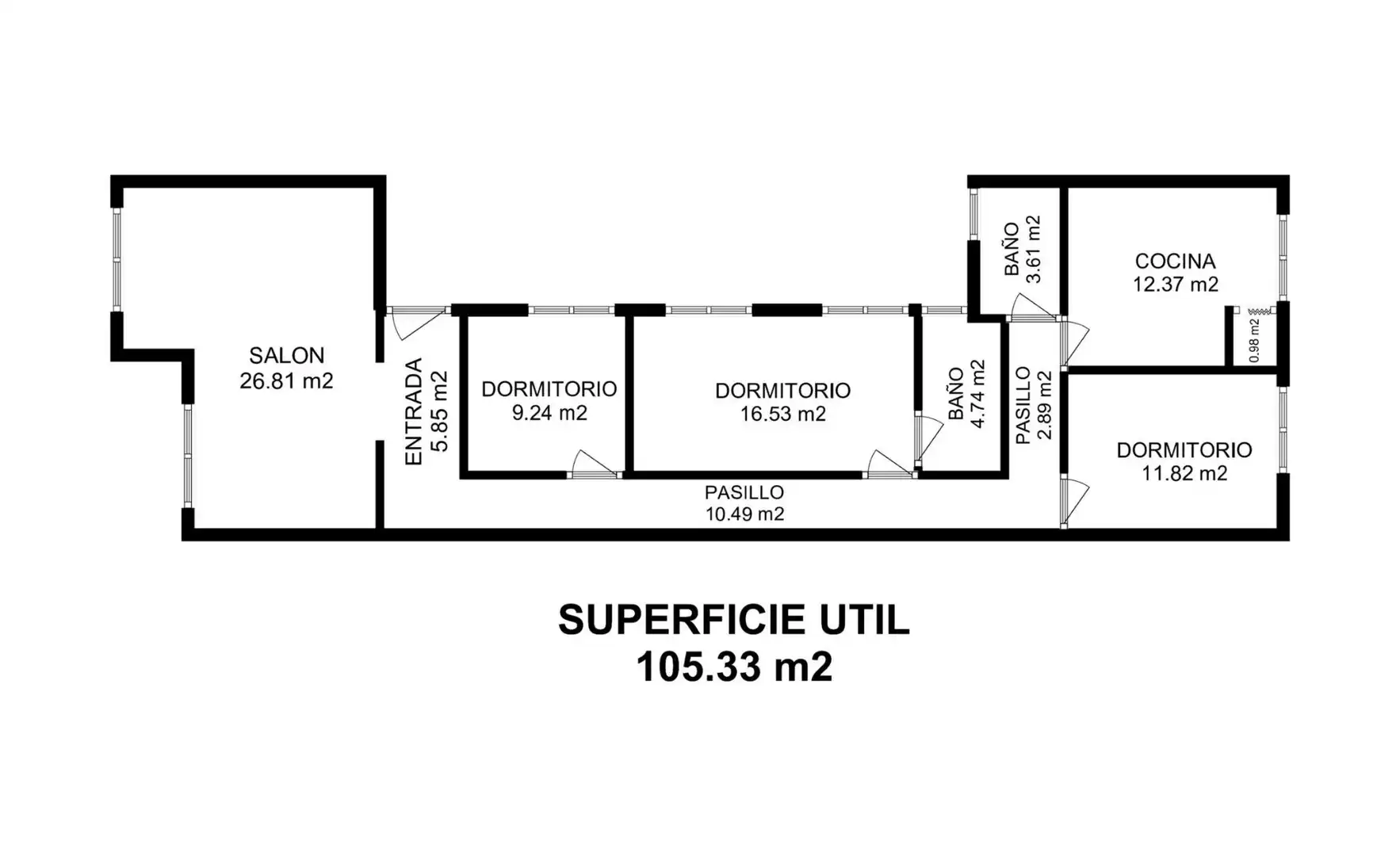 Flat for sale in Zaragoza  with Air Conditioner, Heating and Parquet flooring