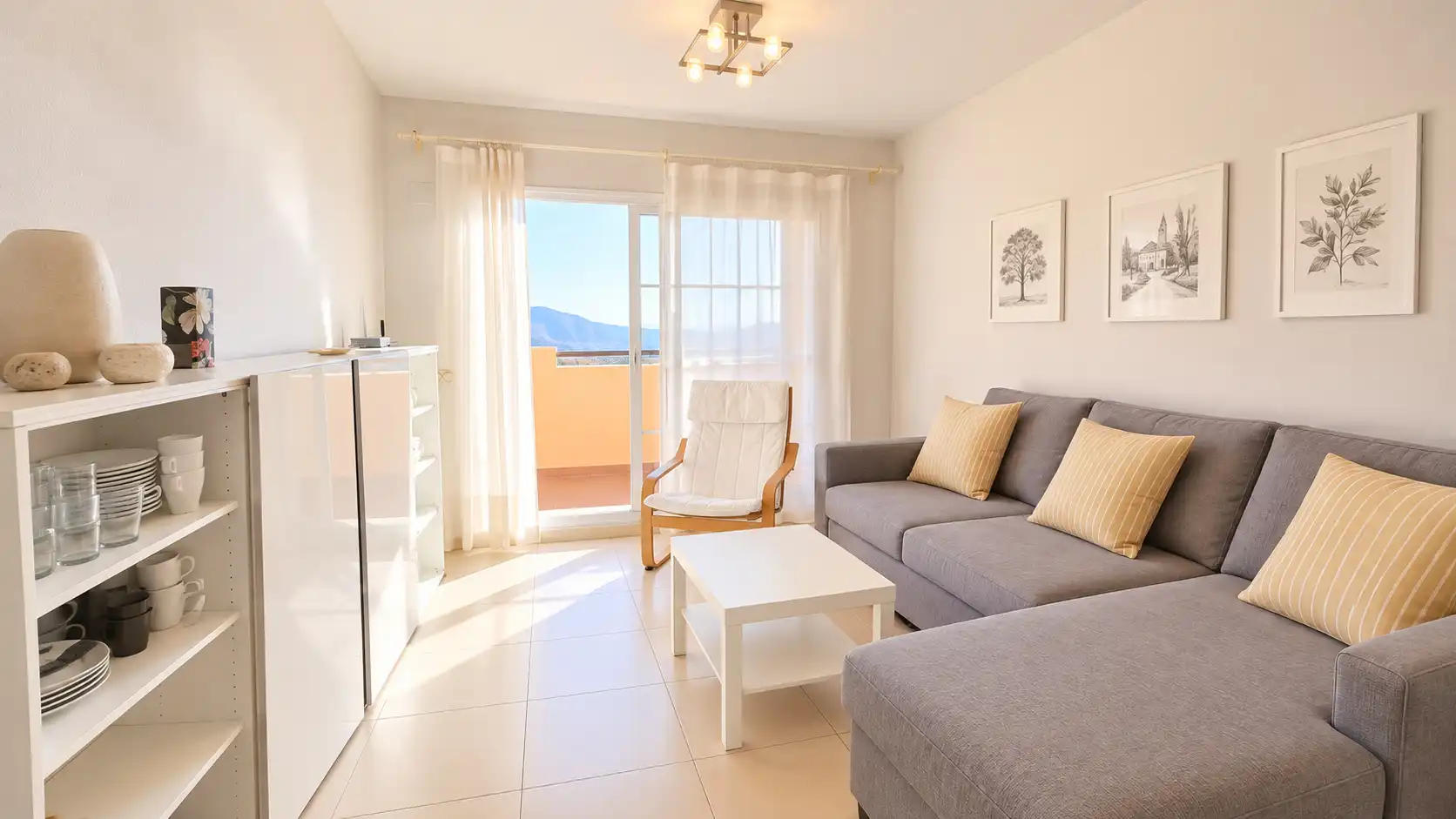 Sala de estar de Ático en venta en La Cala del Moral