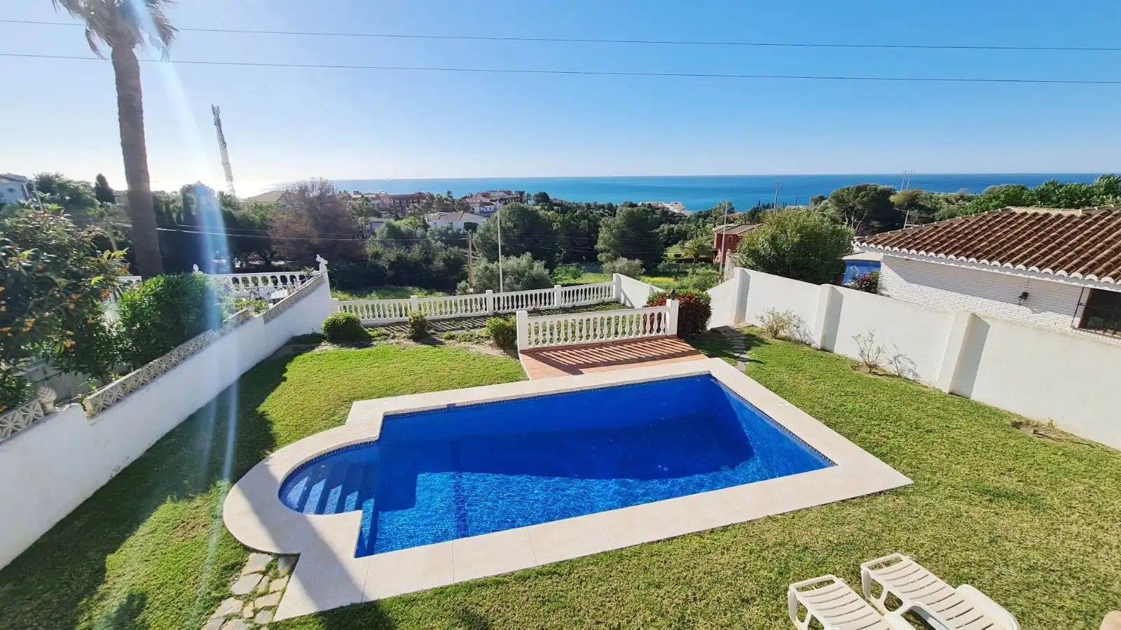 Jardí de Casa o xalet en venda en Benalmádena amb Aire condicionat, Jardí privat i Terrassa