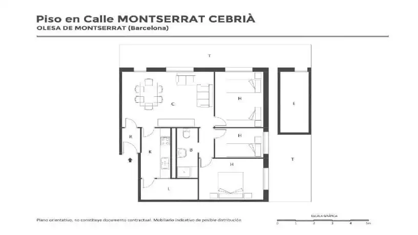 Flat for sale in calle Cebria Montserrat, imagen 11