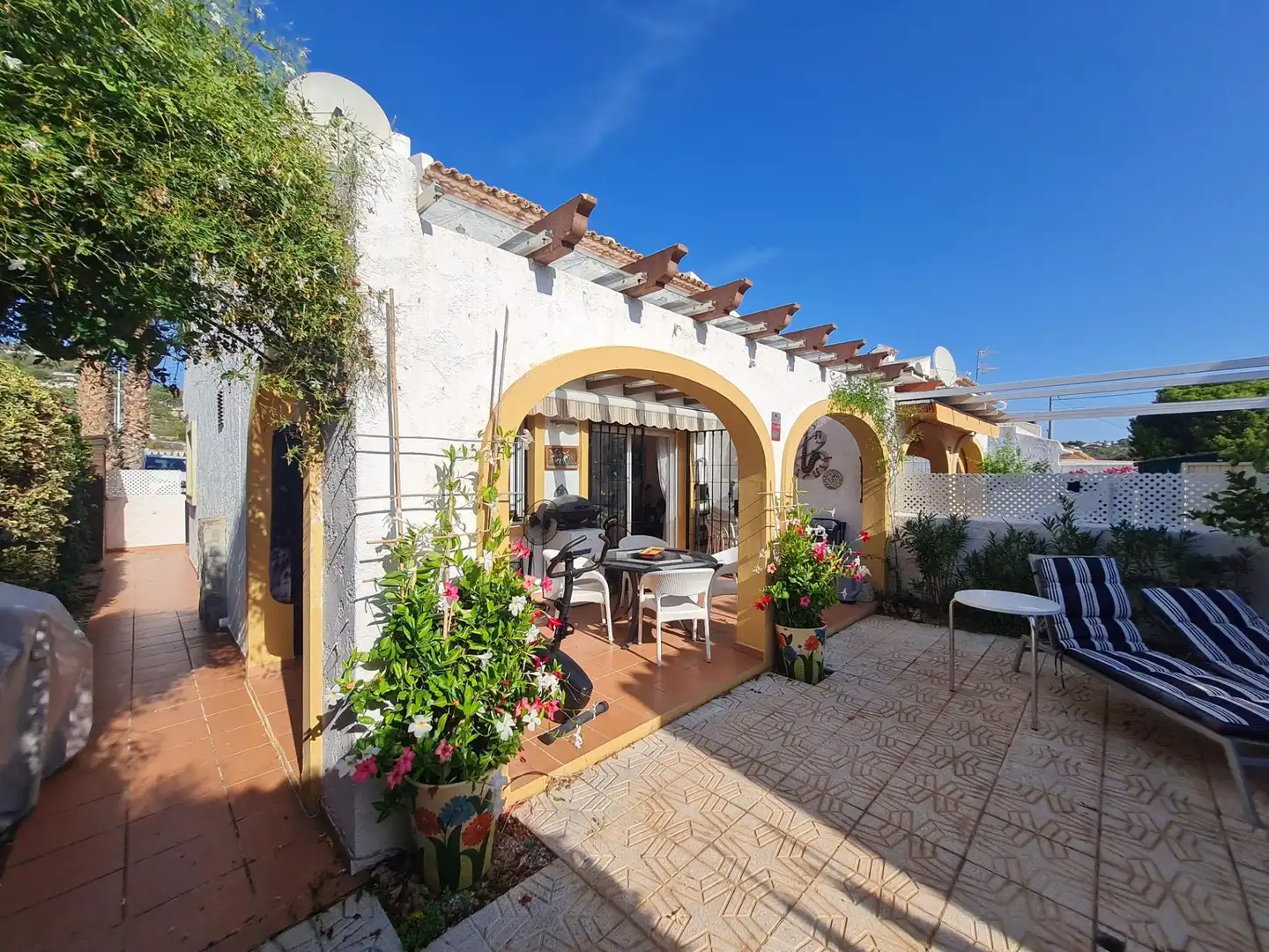 Terrassa de Casa o xalet en venda en Calpe / Calp amb Aire condicionat, Calefacció i Jardí privat