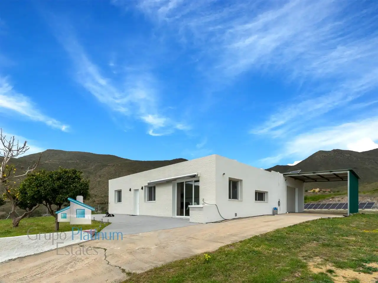 Vista exterior de Casa o chalet en venta en Uleila del Campo con Aire acondicionado y Jardín privado