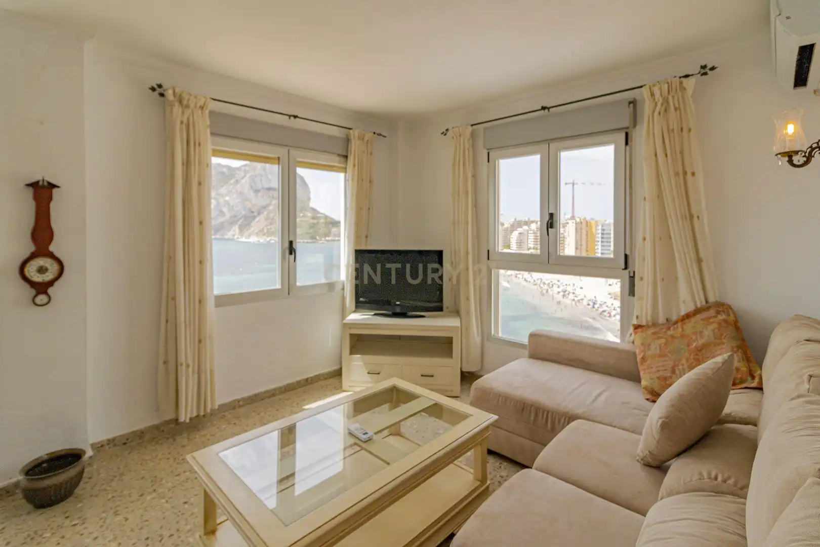Schlafzimmer von Wohnungen zur Miete in Calpe / Calp mit Klimaanlage, Ofen und Waschmaschine