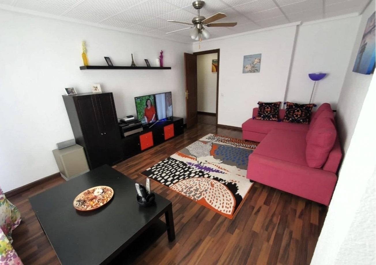 Living room of Flat for sale in Elche / Elx  with Parquet flooring and Balcony