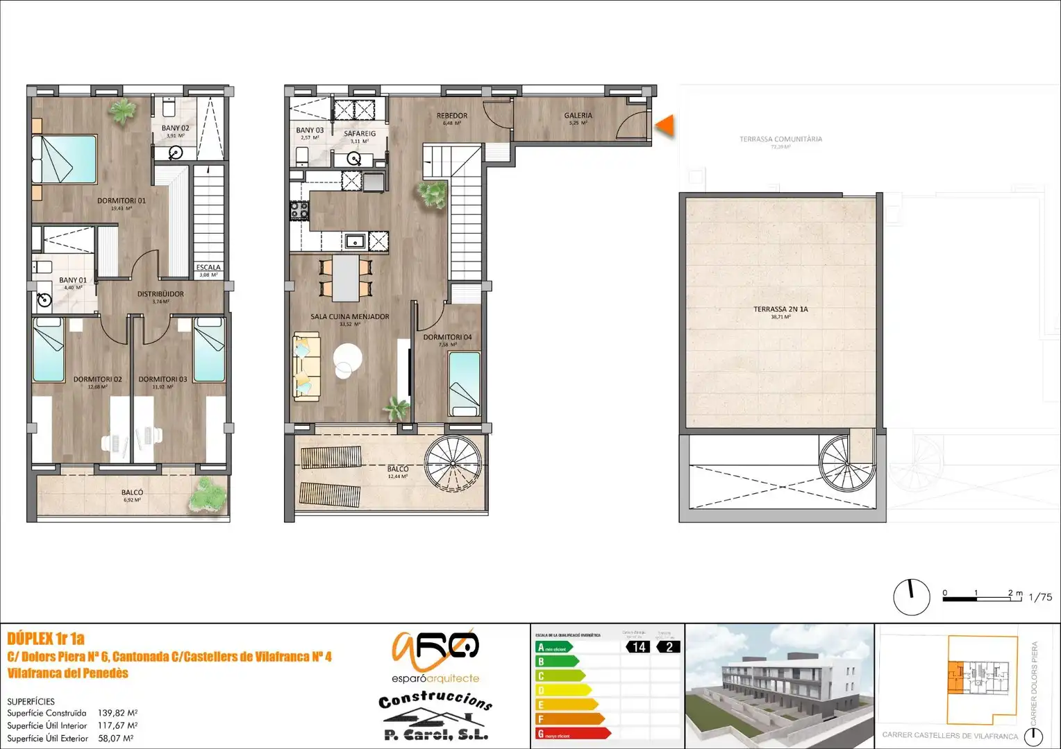 Dúplex en venta en Vilafranca del Penedès con Terraza