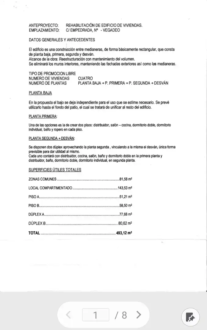 Aparcament de Edifici en venda en Vegadeo