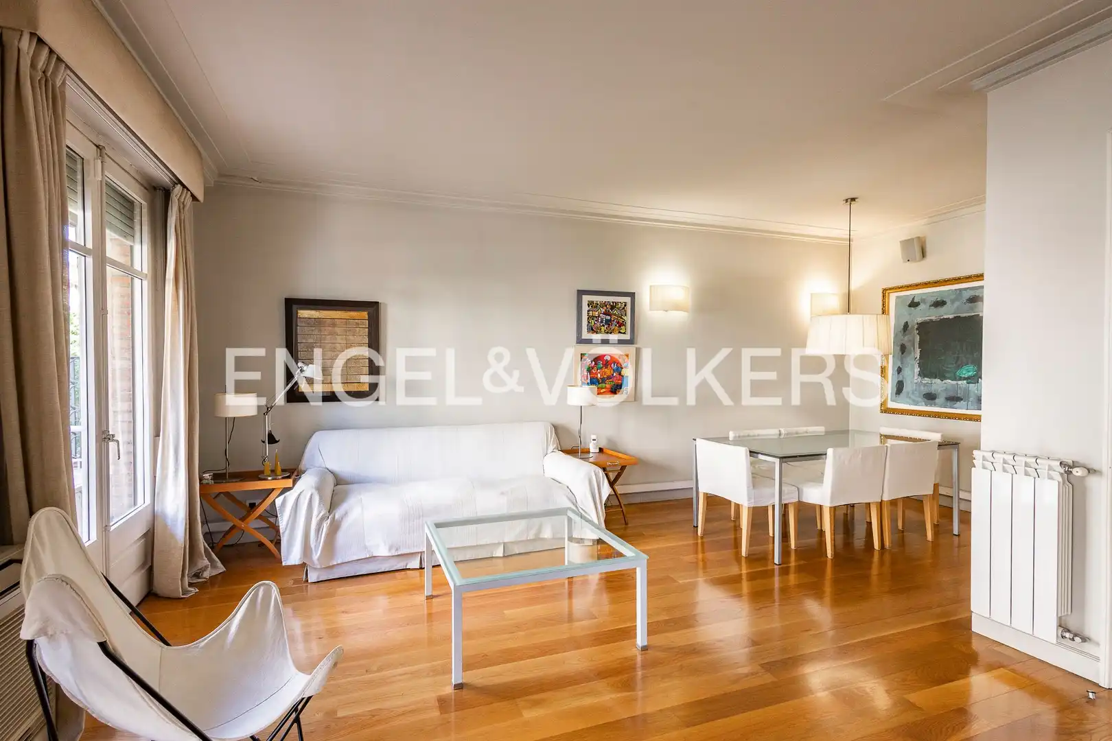 Sala de estar de Piso en venta en Barcelona con Aire acondicionado, Calefacción y Parquet
