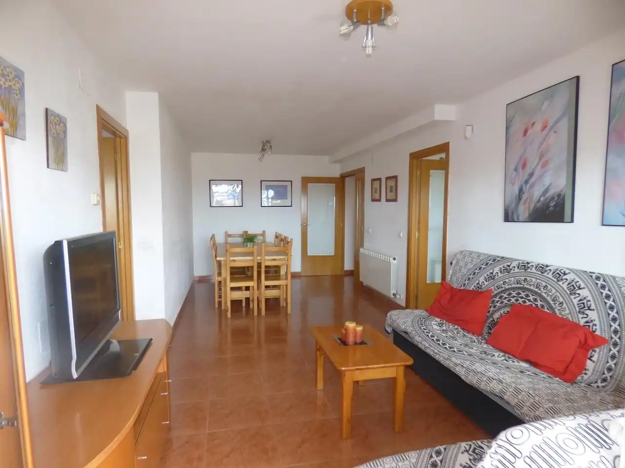 Sala de estar de Dúplex en venta en Malgrat de Mar con Calefacción, Terraza y Balcón