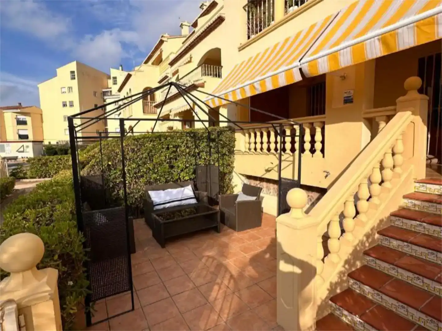 Terrasse von Wohnungen zum Verkauf in Jávea / Xàbia mit Klimaanlage, Schwimmbad und Balkon