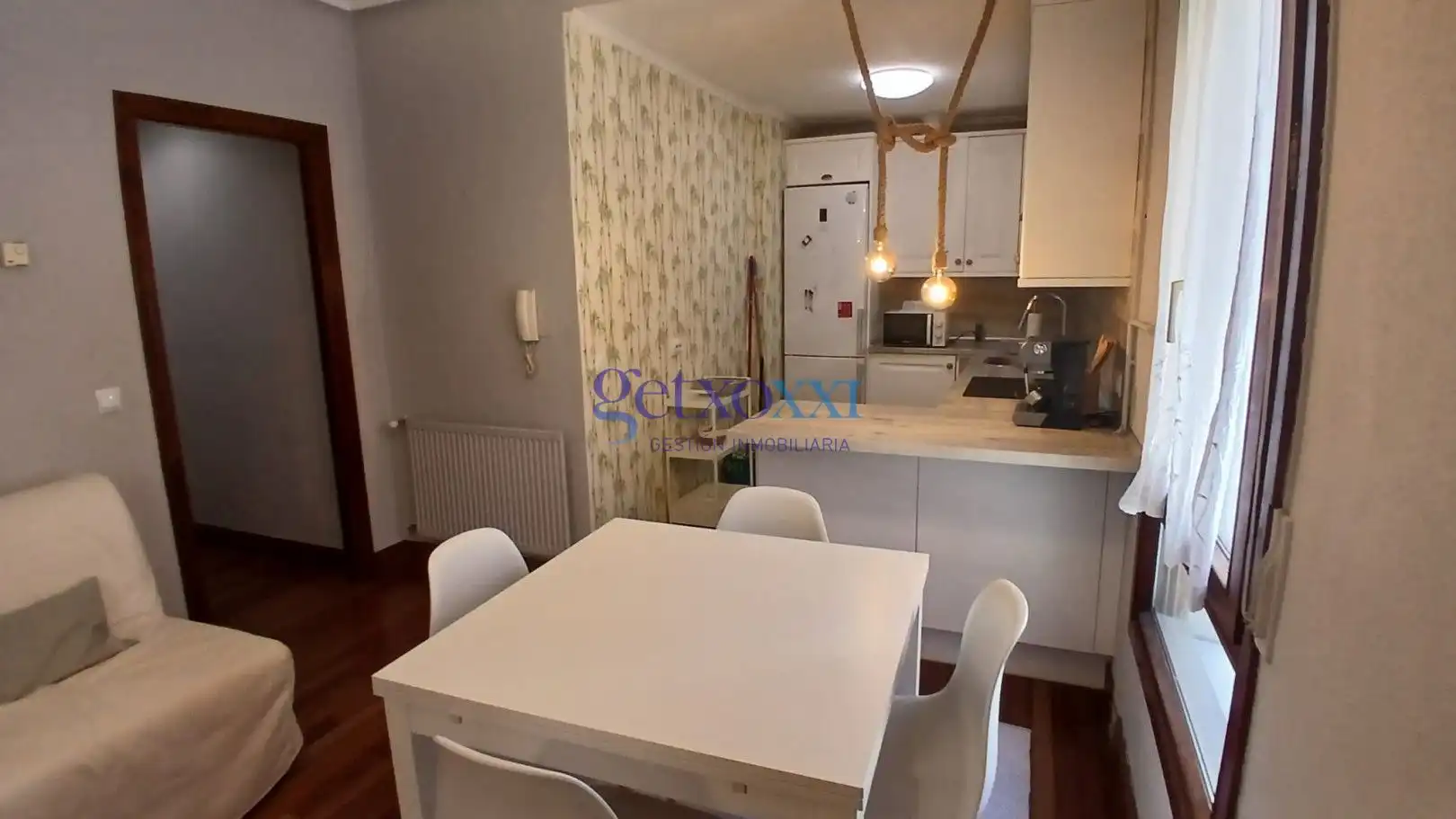 Kitchen of Flat for rent in Getxo   with Heating and Furnished
