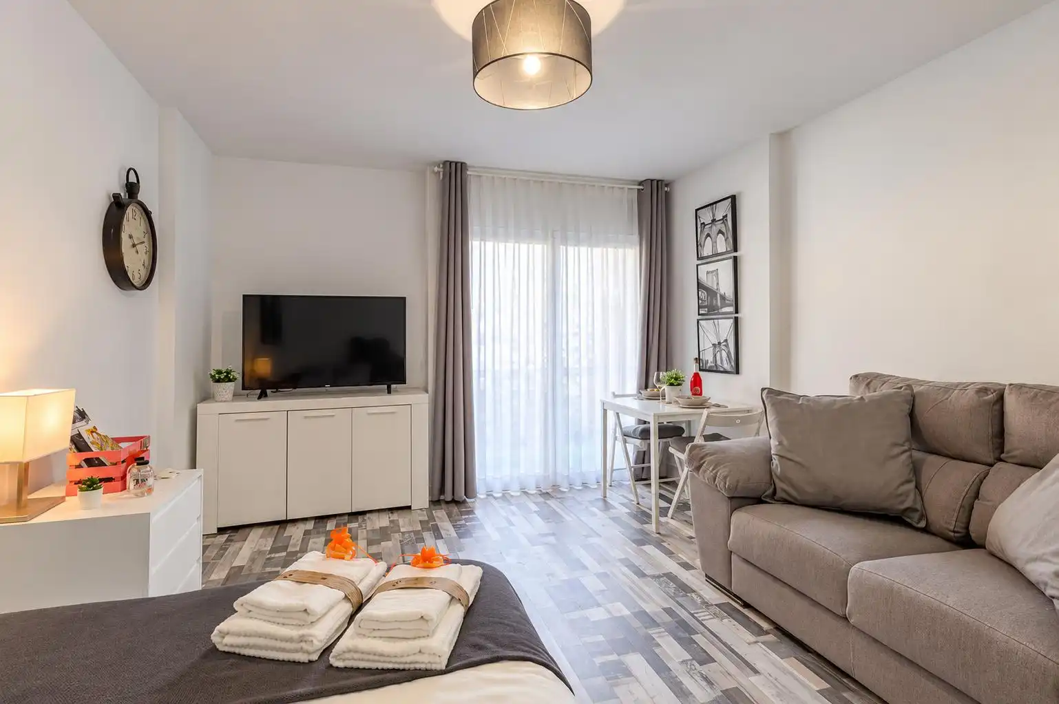 Sala de estar de Estudio en venta en Parque de la Paloma