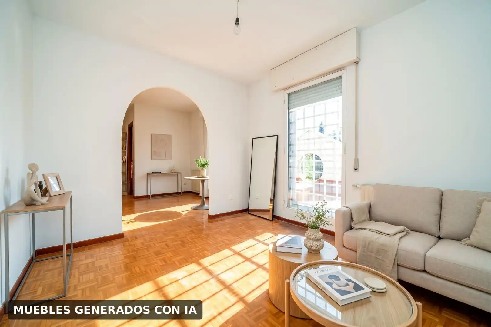 Sala d'estar de Casa adosada en venda en Pozuelo de Alarcón amb Calefacció, Jardí privat i Terrassa