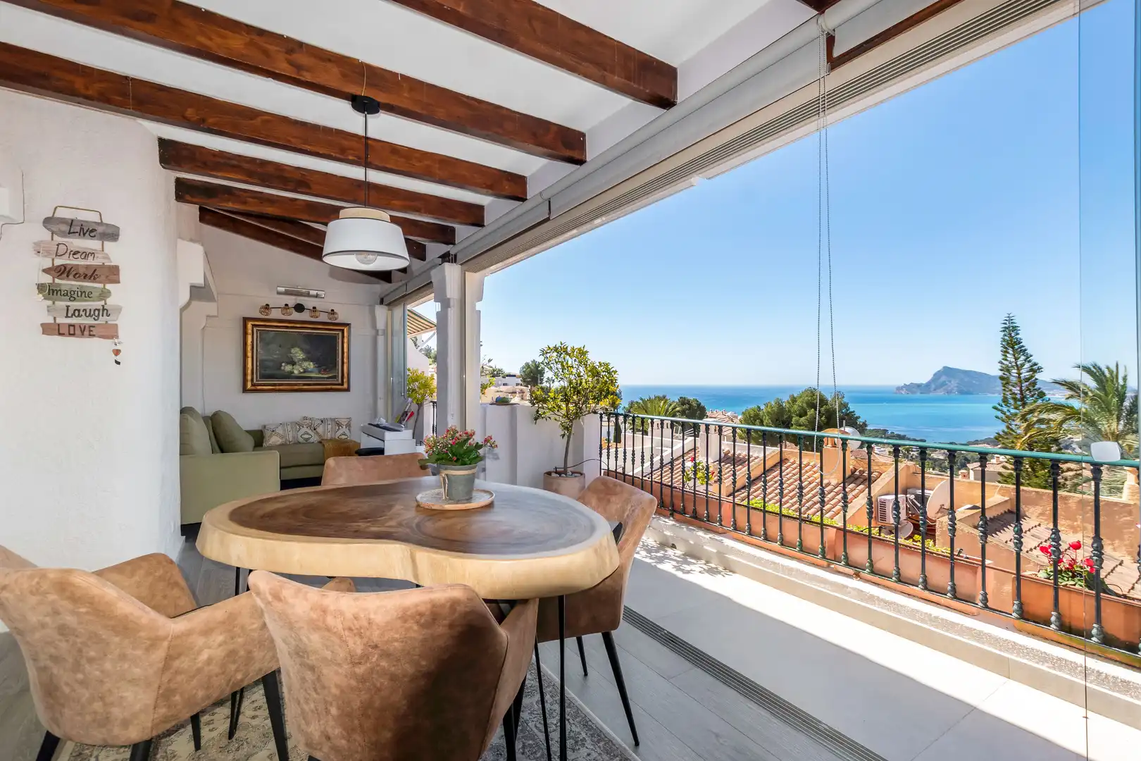 Terrassa de Casa adosada en venda en Altea amb Aire condicionat, Jardí privat i Terrassa