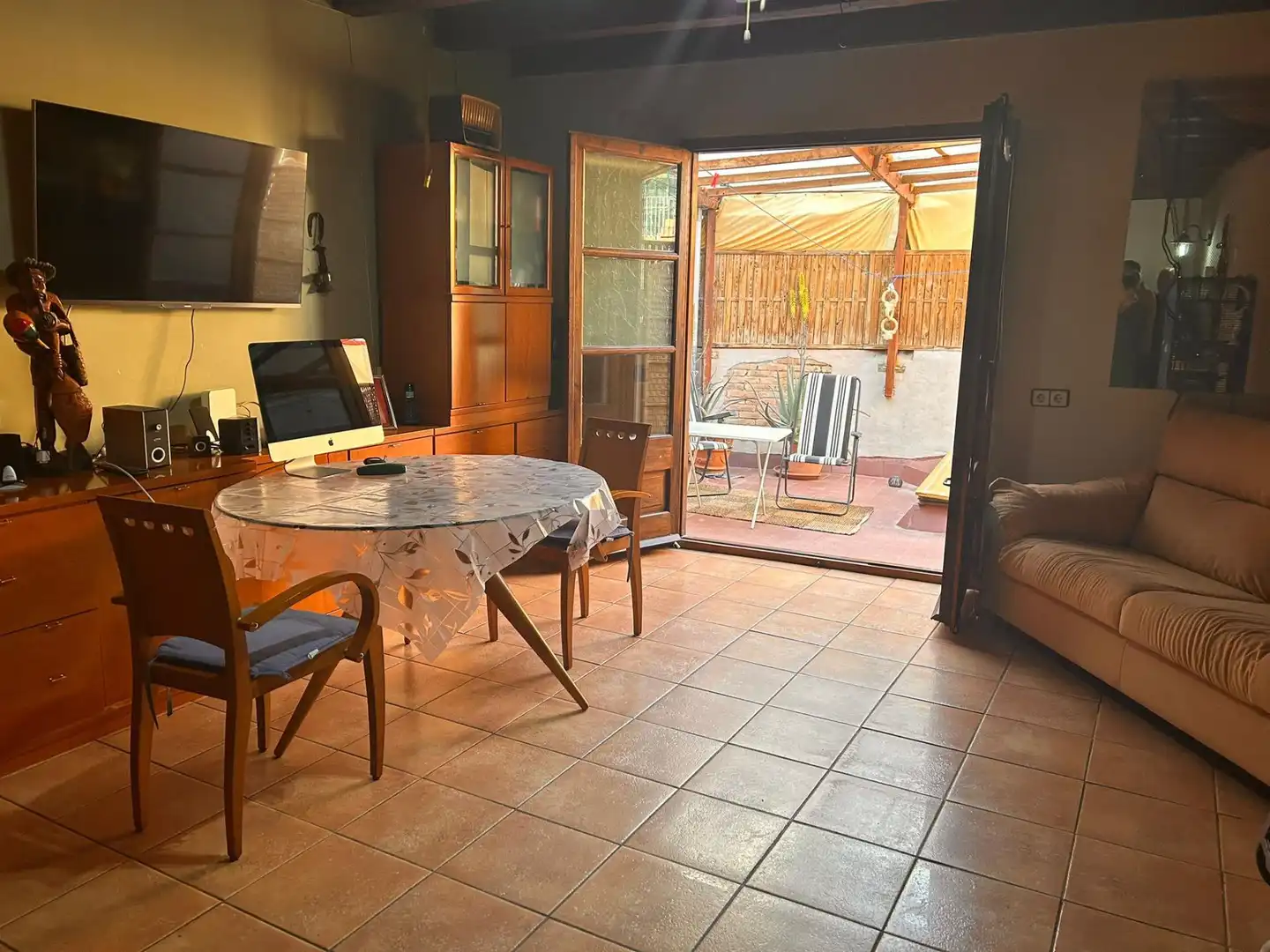 Sala d'estar de Finca rústica en venda en Sant Llorenç Savall amb Calefacció