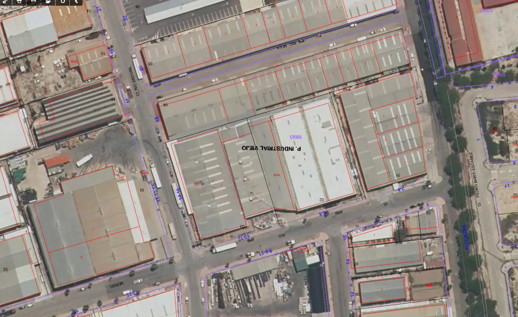 Exterior view of Industrial buildings for rent in Ceutí