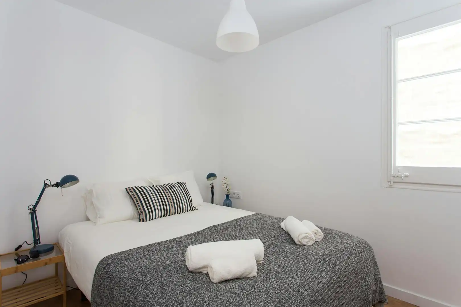 Bedroom of Flat for rent in Barcelona  with Air Conditioner, Heating and Furnished