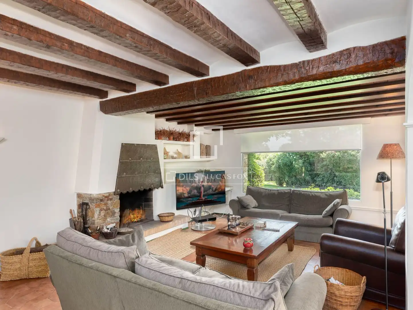 Sala d'estar de Casa o xalet en venda en Begur amb Aire condicionat, Calefacció i Jardí privat