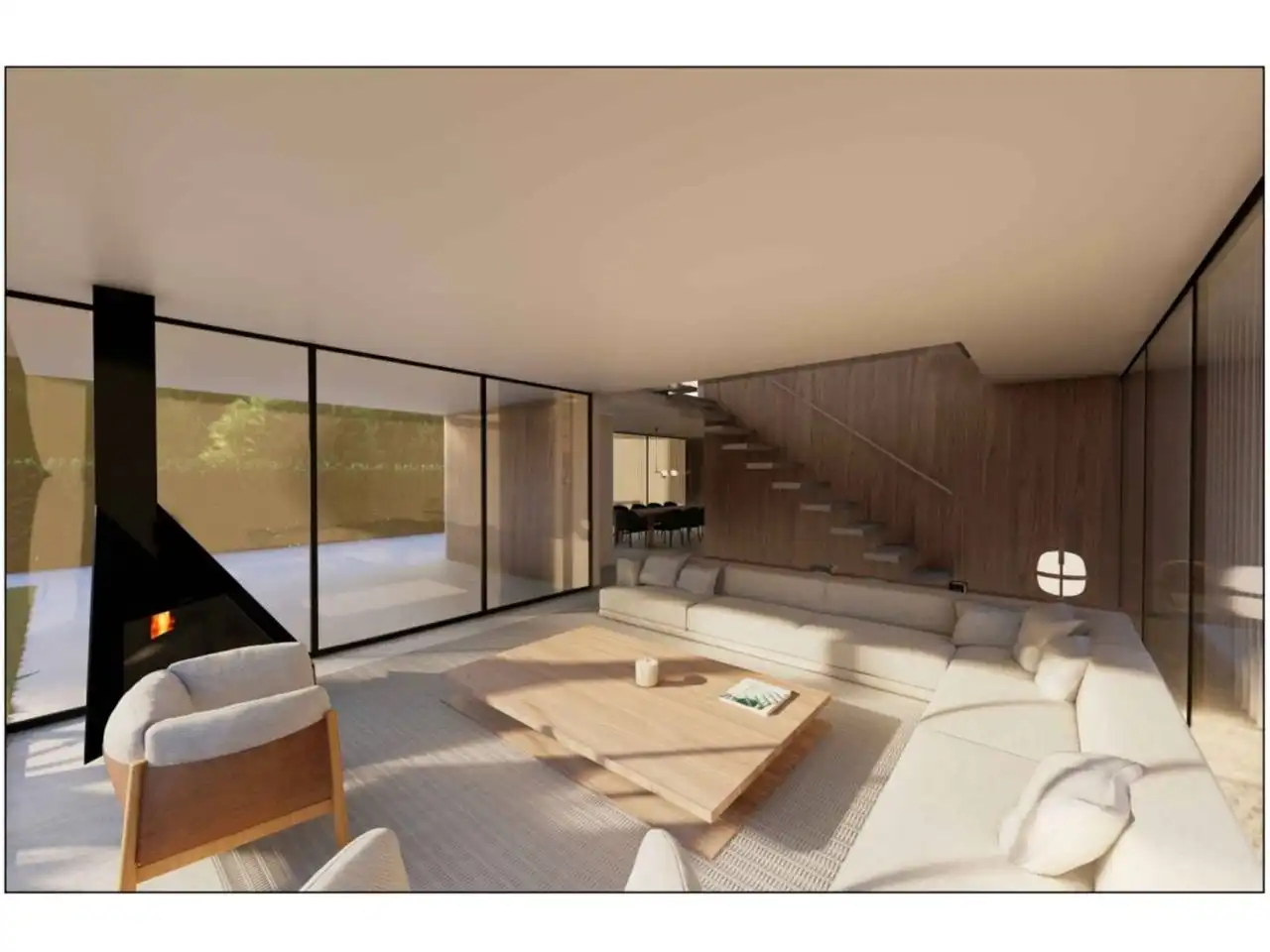 Sala de estar de Casa o chalet en venta en Sant Cugat del Vallès con Aire acondicionado, Calefacción y Jardín privado
