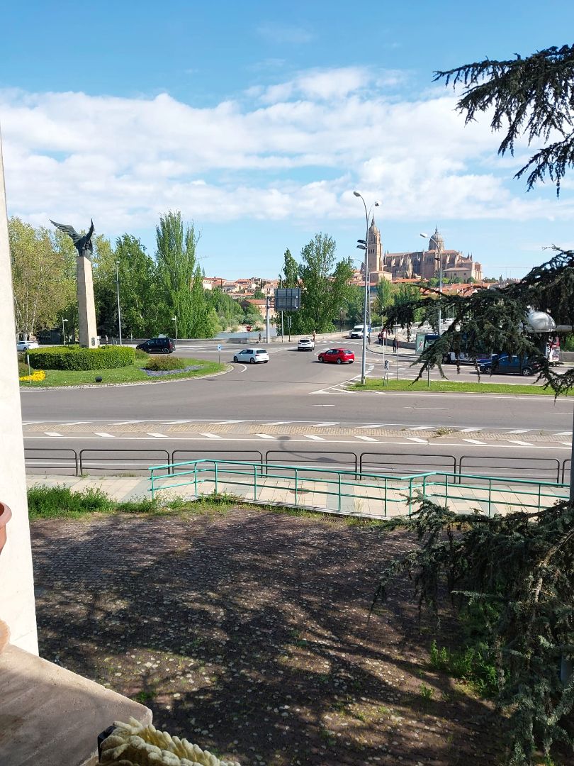 Exterior view of Flat for sale in Salamanca Capital  with Heating, Parquet flooring and Terrace