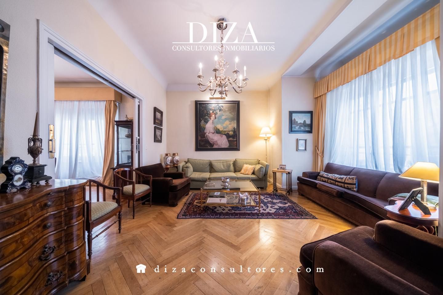 Living room of Flat for sale in  Madrid Capital  with Heating