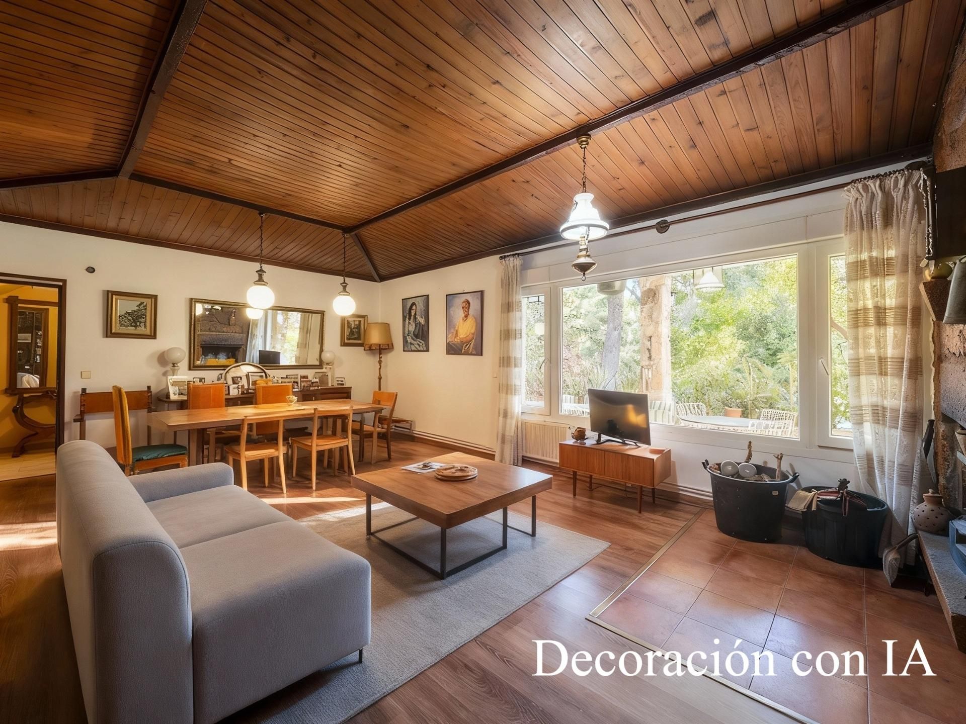 Sala d'estar de Casa o xalet en venda en Las Rozas de Madrid amb Calefacció, Jardí privat i Traster