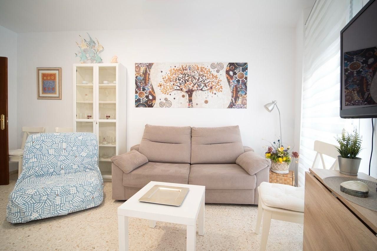 Living room of Apartment to rent in Sanlúcar de Barrameda  with Air Conditioner, Heating and Furnished