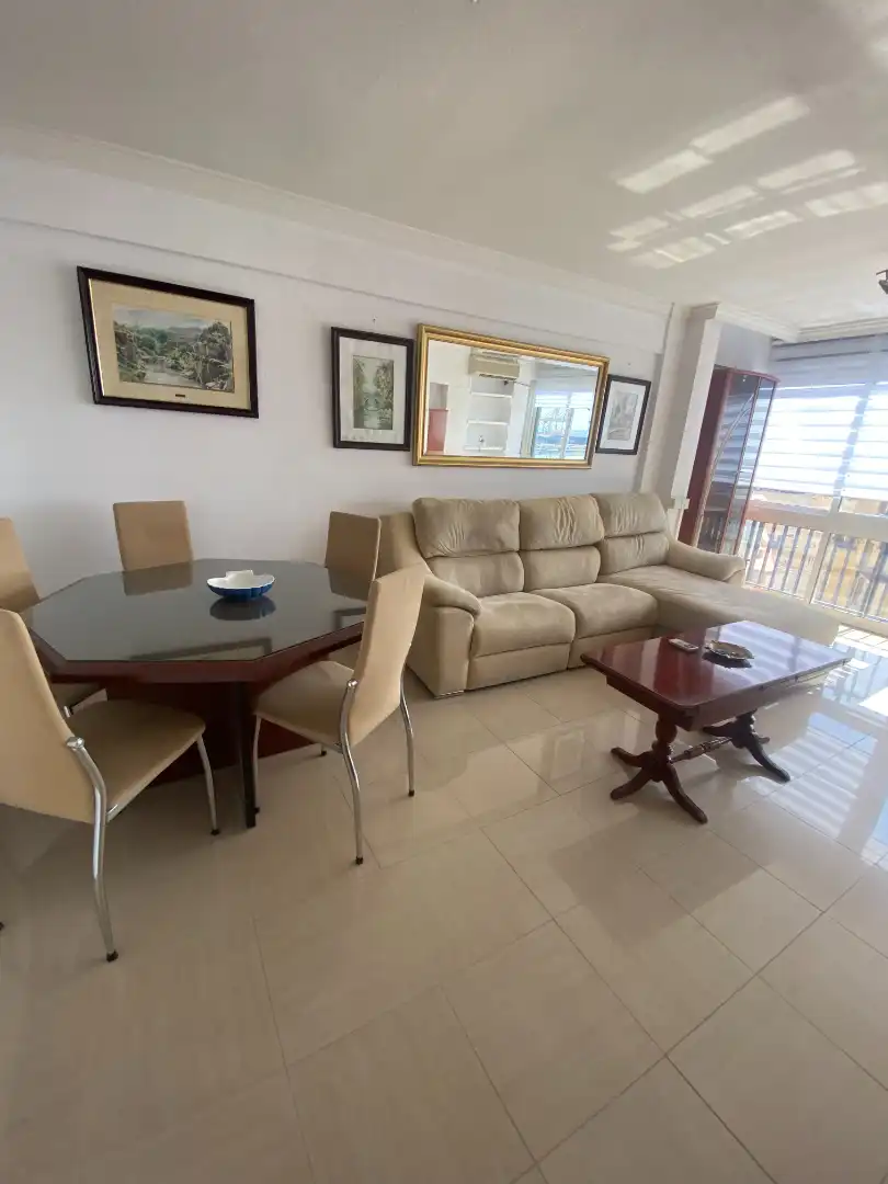 Living room of Flat for rent in Málaga  with Air Conditioner, Furnished and Washing machine