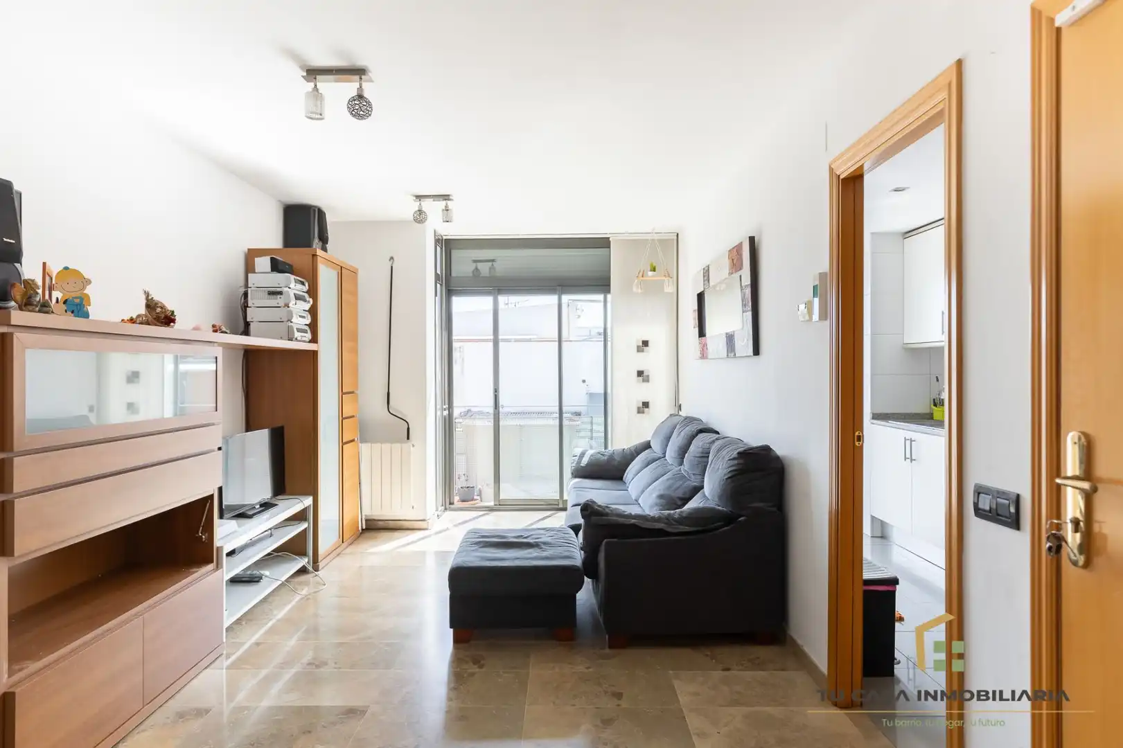 Sala de estar de Piso en venta en Badalona con Aire acondicionado, Calefacción y Terraza