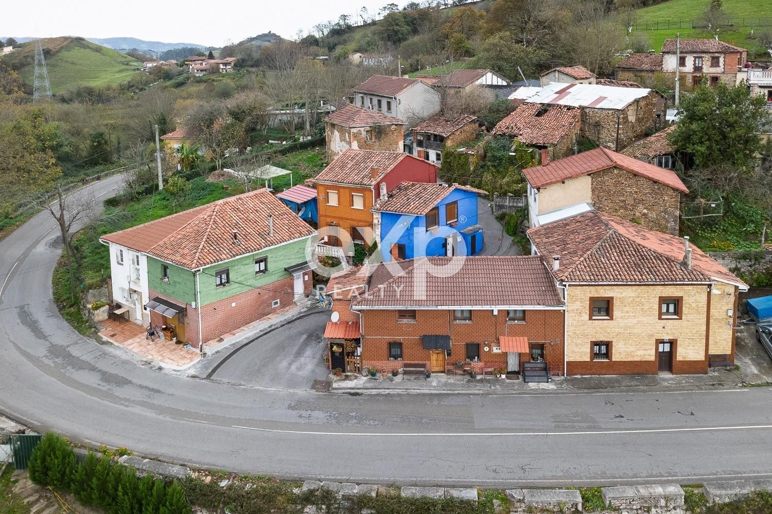 Exterior view of Single-family semi-detached for sale in Mieres (Asturias)  with Heating