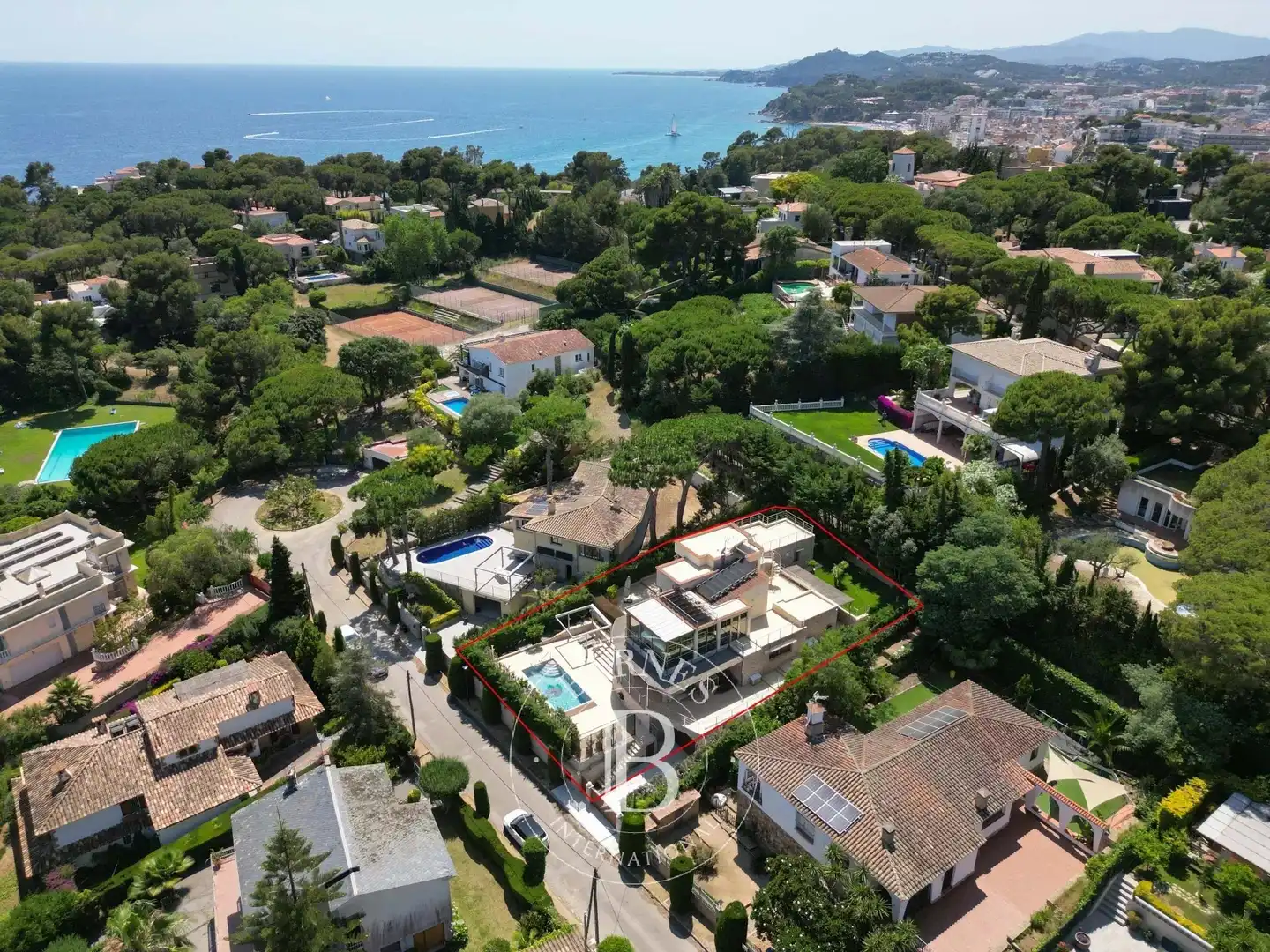 Vista exterior de Casa o chalet en venta en Lloret de Mar con Aire acondicionado, Calefacción y Jardín privado