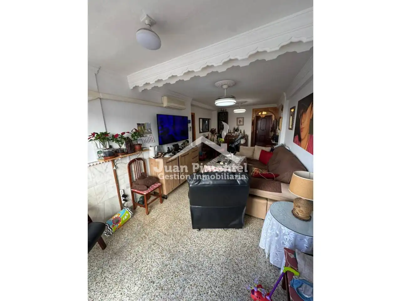 Sala de estar de Piso en venta en Estepona con Aire acondicionado, Amueblado y Balcón