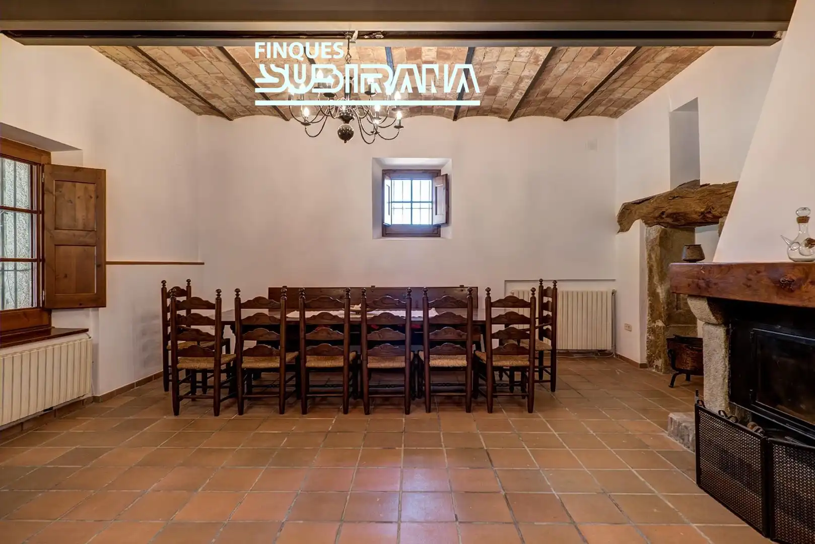 Comedor de Finca rústica en venta en Igualada con Calefacción, Jardín privado y Terraza