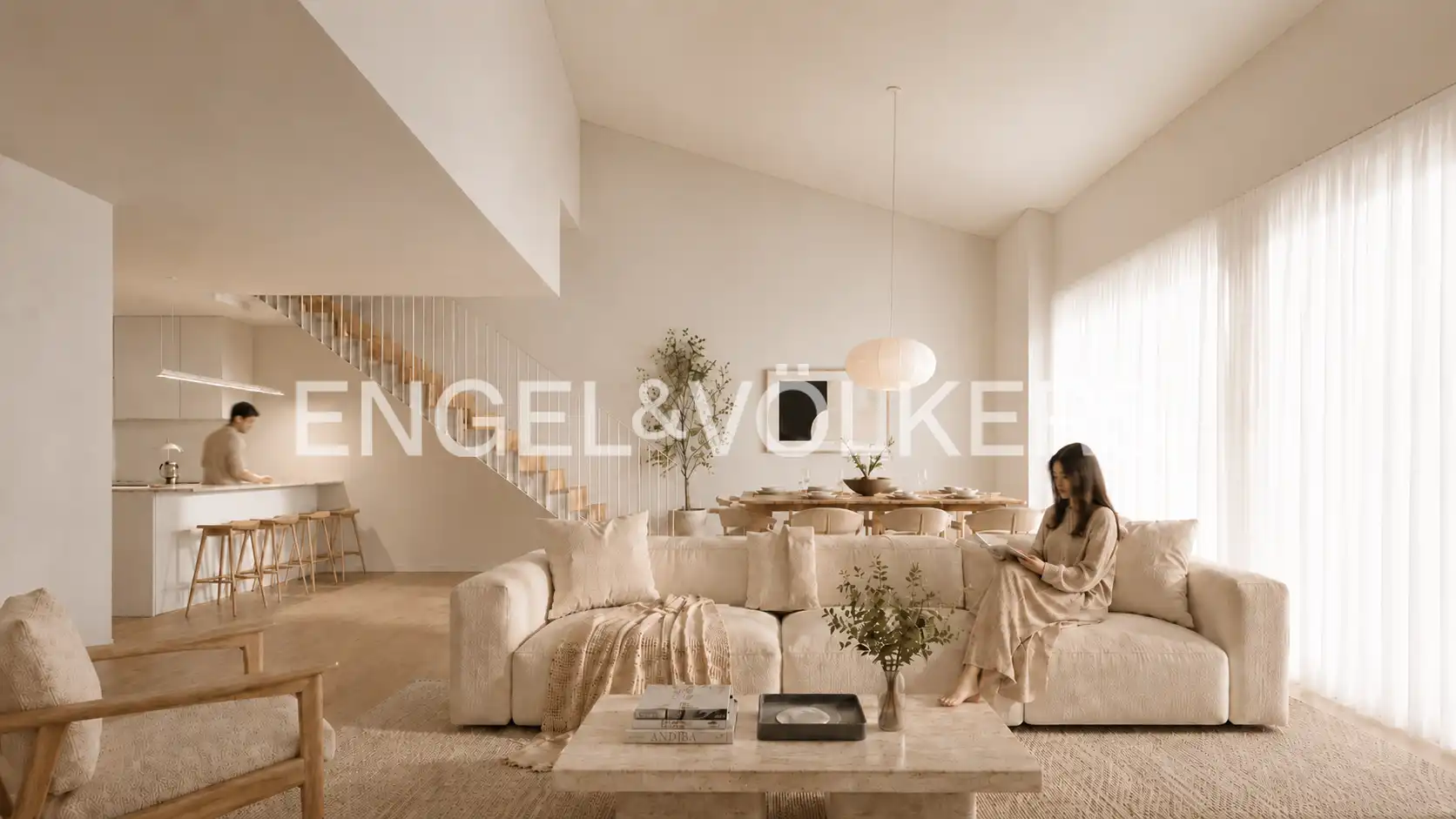 Wohnzimmer von Maisonette zum Verkauf in Godella mit Klimaanlage, Heizung und Terrasse