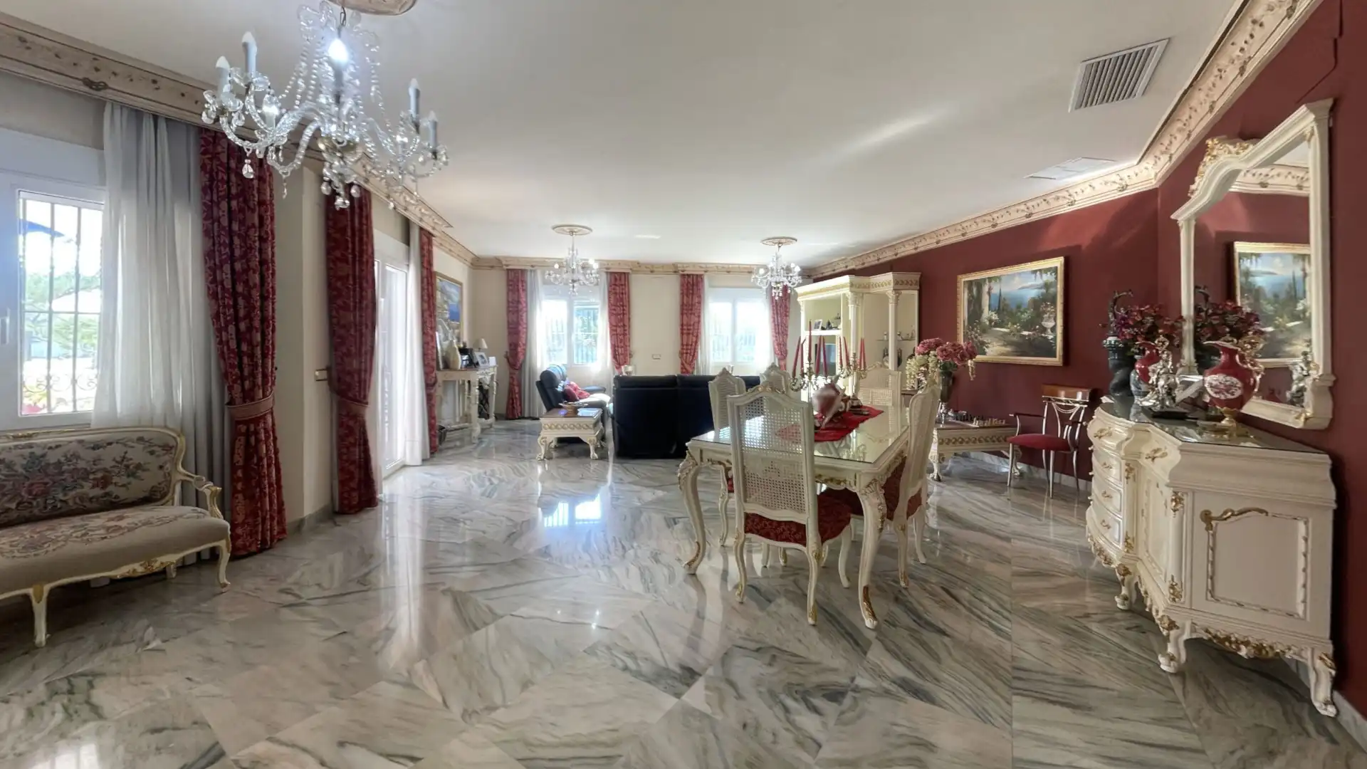 Dining room of Houses for sale in San Vicente del Raspeig / Sant Vicent del Raspeig  with Air Conditioner, Heating and Private garden
